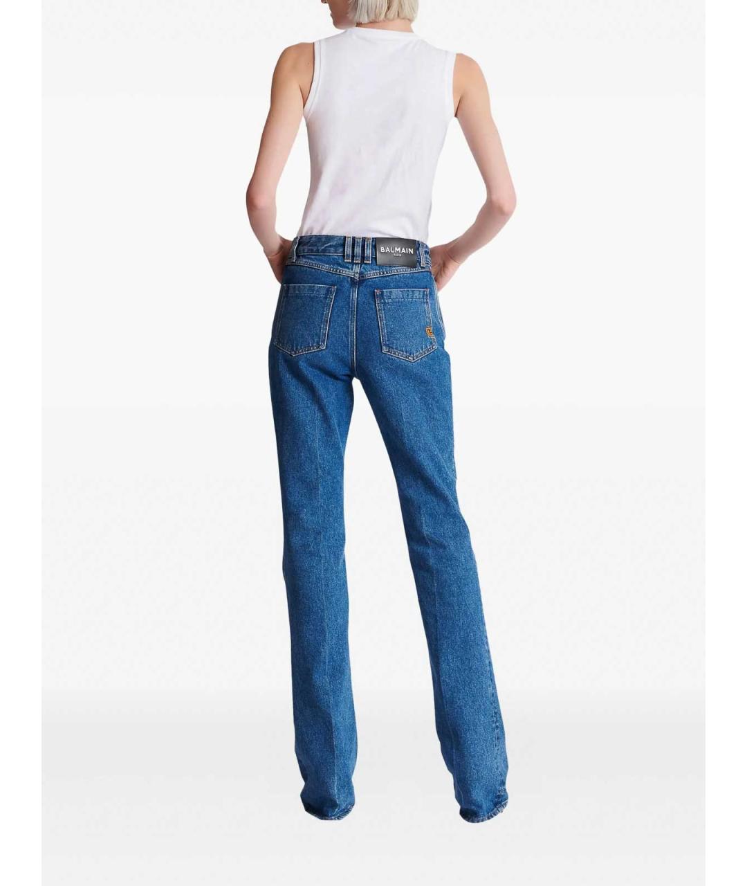 BALMAIN Синие джинсы слим, фото 4