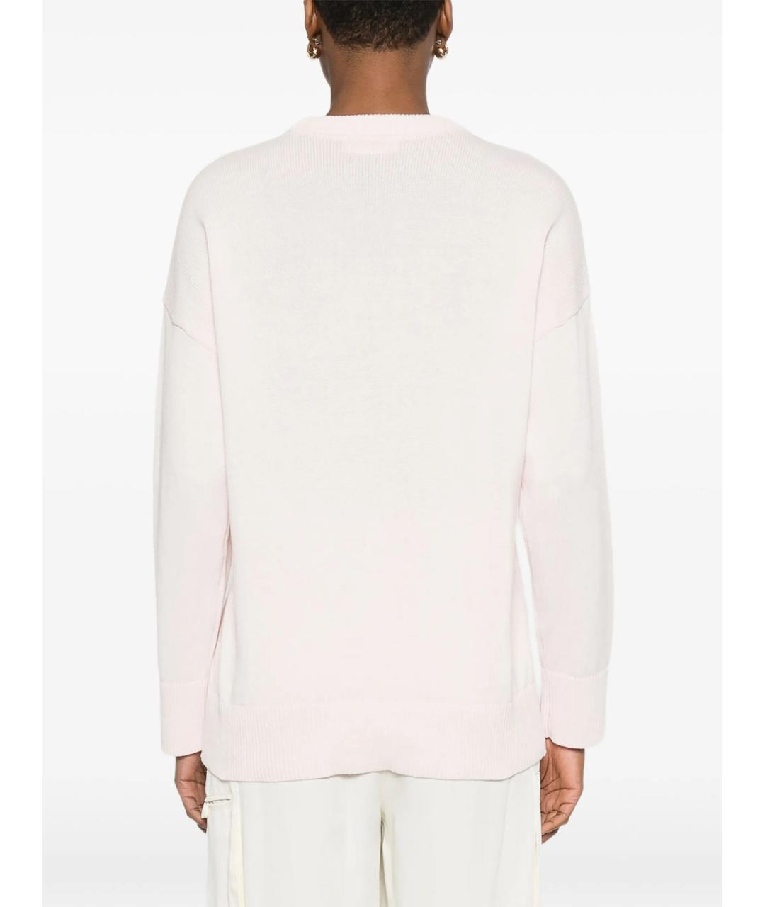 TWIN-SET Розовый хлопковый джемпер / свитер, фото 4