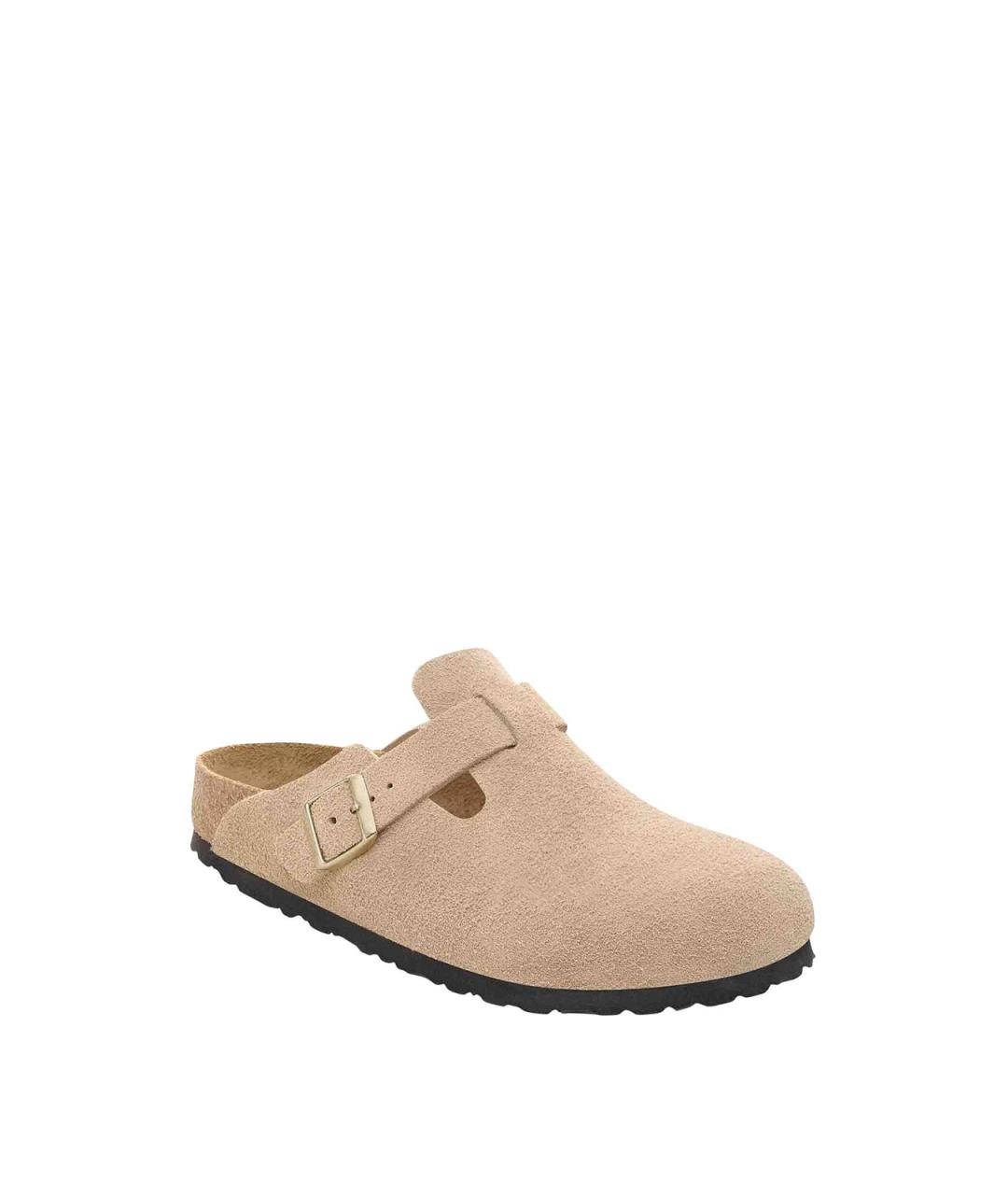 BIRKENSTOCK Бежевые замшевые мюли, фото 2