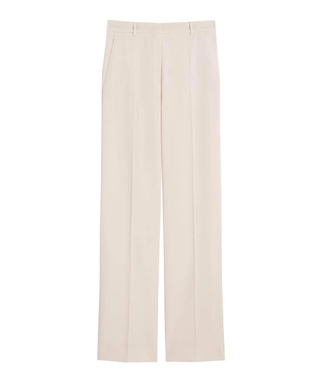 MAX MARA Бежевые прямые брюки, фото 1