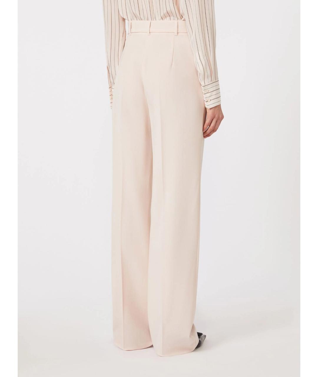 MAX MARA Бежевые прямые брюки, фото 3
