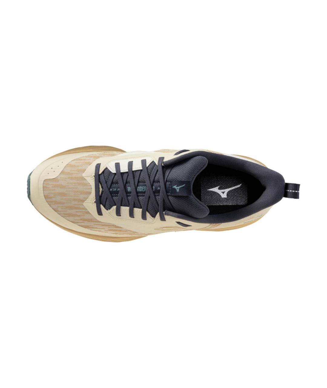 MIZUNO Бежевые резиновые низкие кроссовки / кеды, фото 4