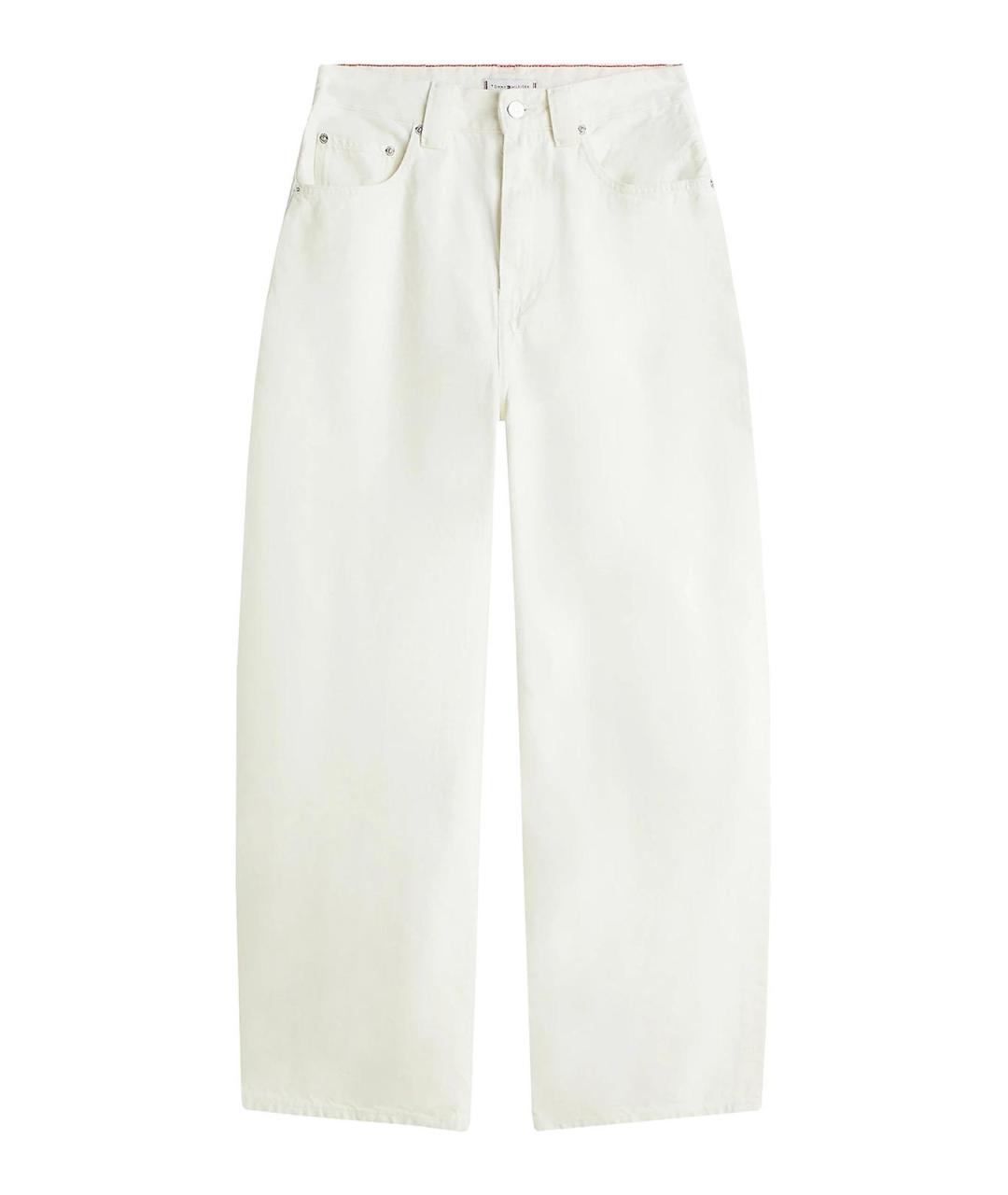 TOMMY HILFIGER Белые хлопковые прямые джинсы, фото 1