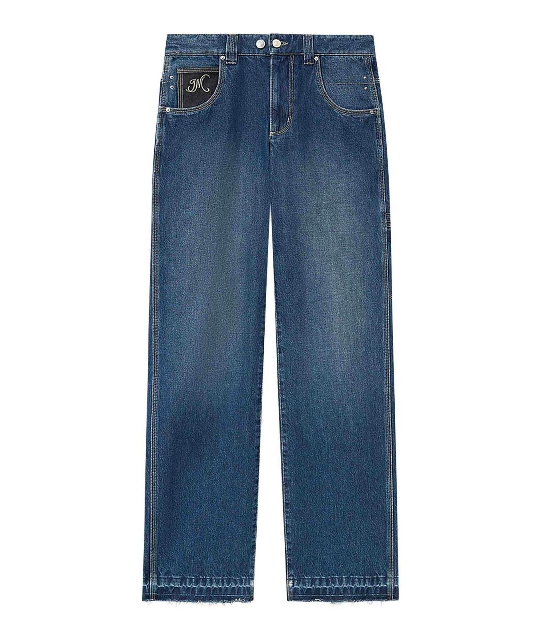ISABEL MARANT Синие хлопковые прямые джинсы, фото 1