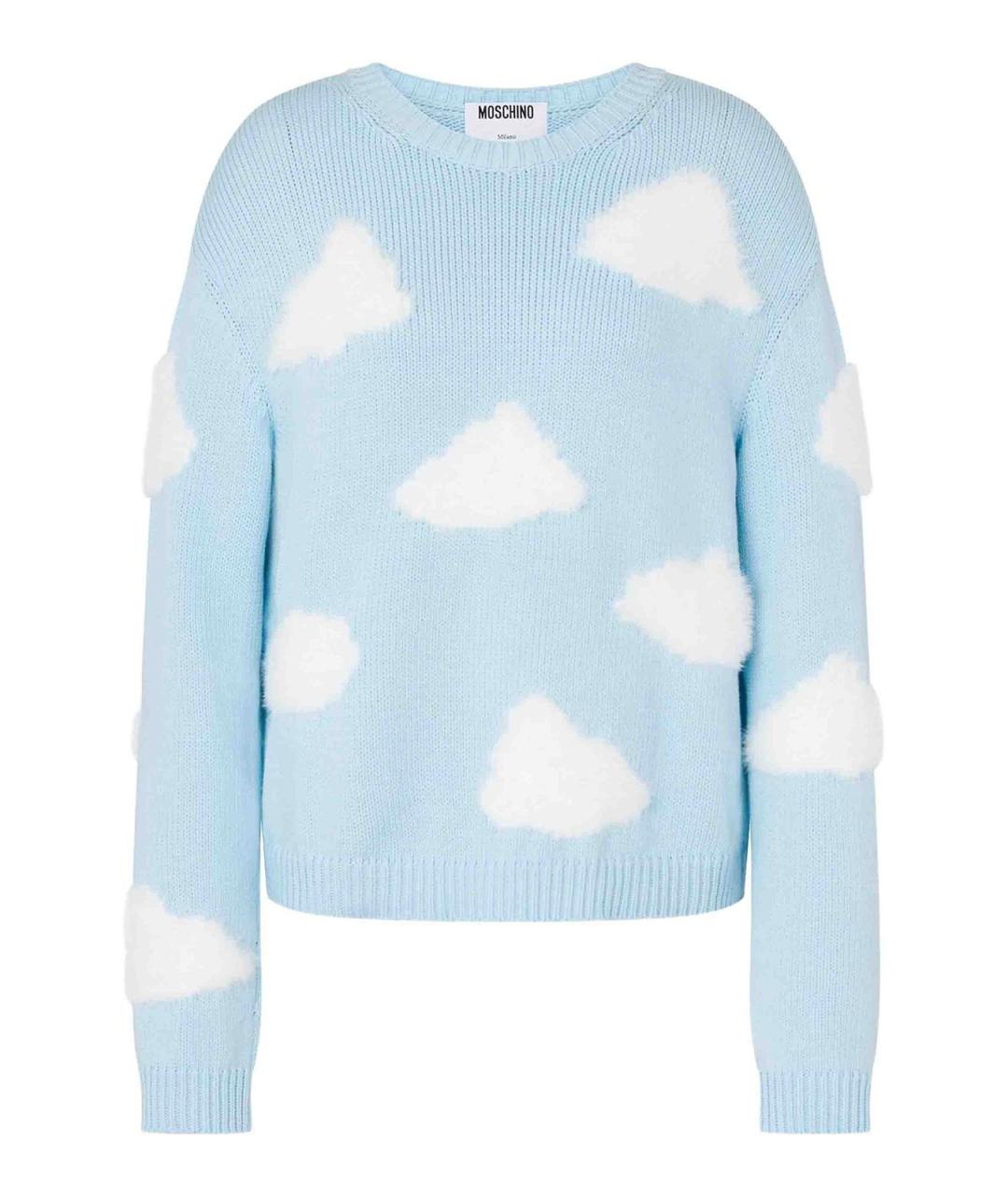MOSCHINO Мульти хлопковый джемпер / свитер, фото 1