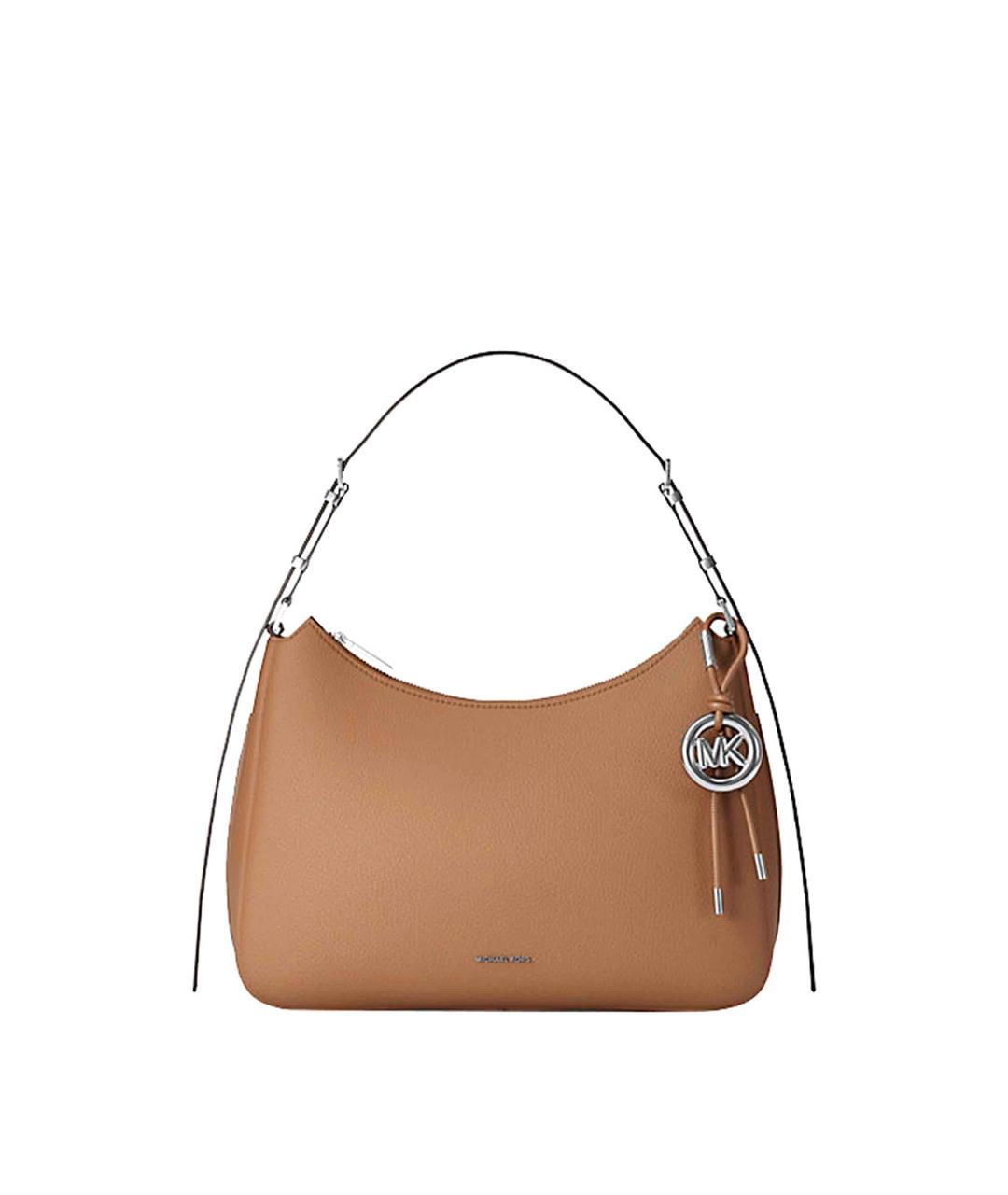 MICHAEL KORS Коричневая кожаная сумка через плечо, фото 1