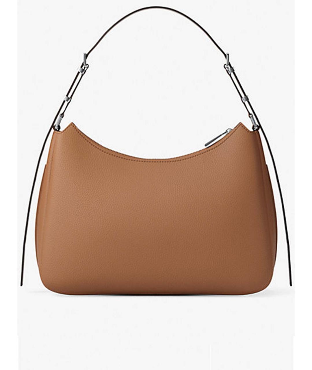 MICHAEL KORS Коричневая кожаная сумка через плечо, фото 3