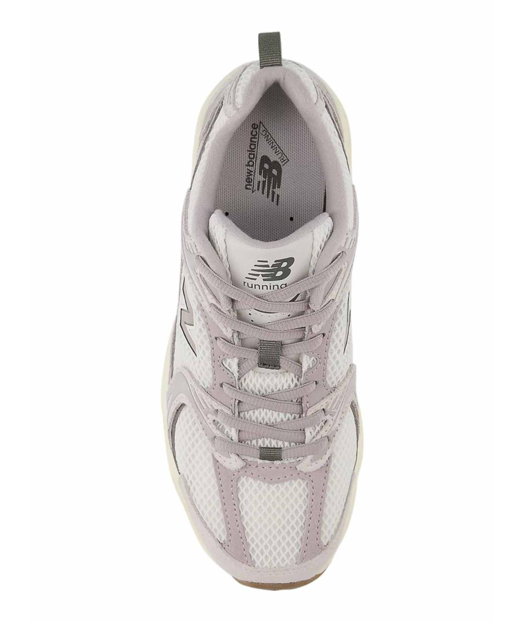 NEW BALANCE Серые кожаные кроссовки, фото 4