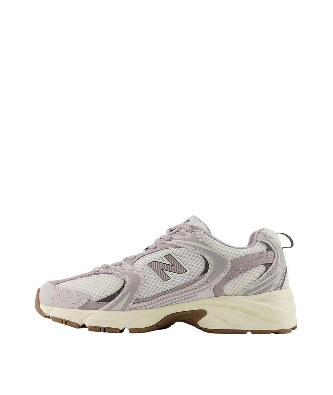 NEW BALANCE Серые кожаные кроссовки, фото 2