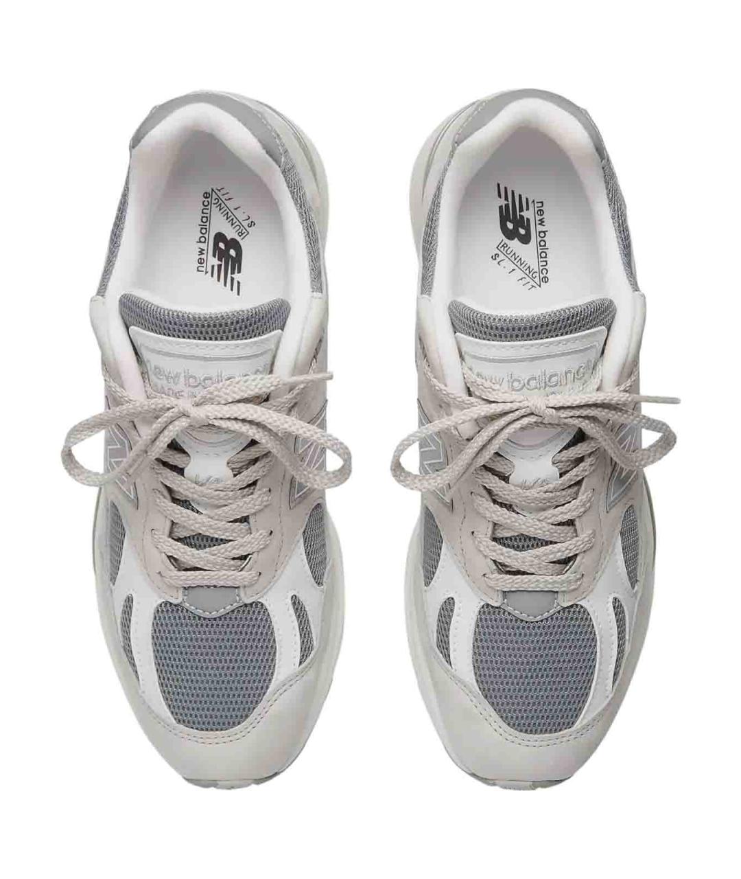 NEW BALANCE Серые замшевые низкие кроссовки / кеды, фото 4