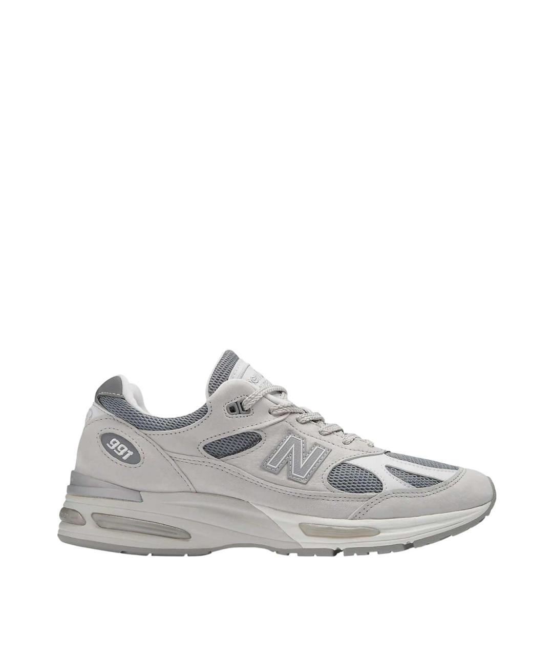 NEW BALANCE Серые замшевые низкие кроссовки / кеды, фото 1