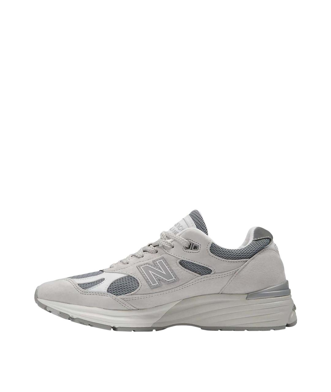 NEW BALANCE Серые замшевые низкие кроссовки / кеды, фото 2