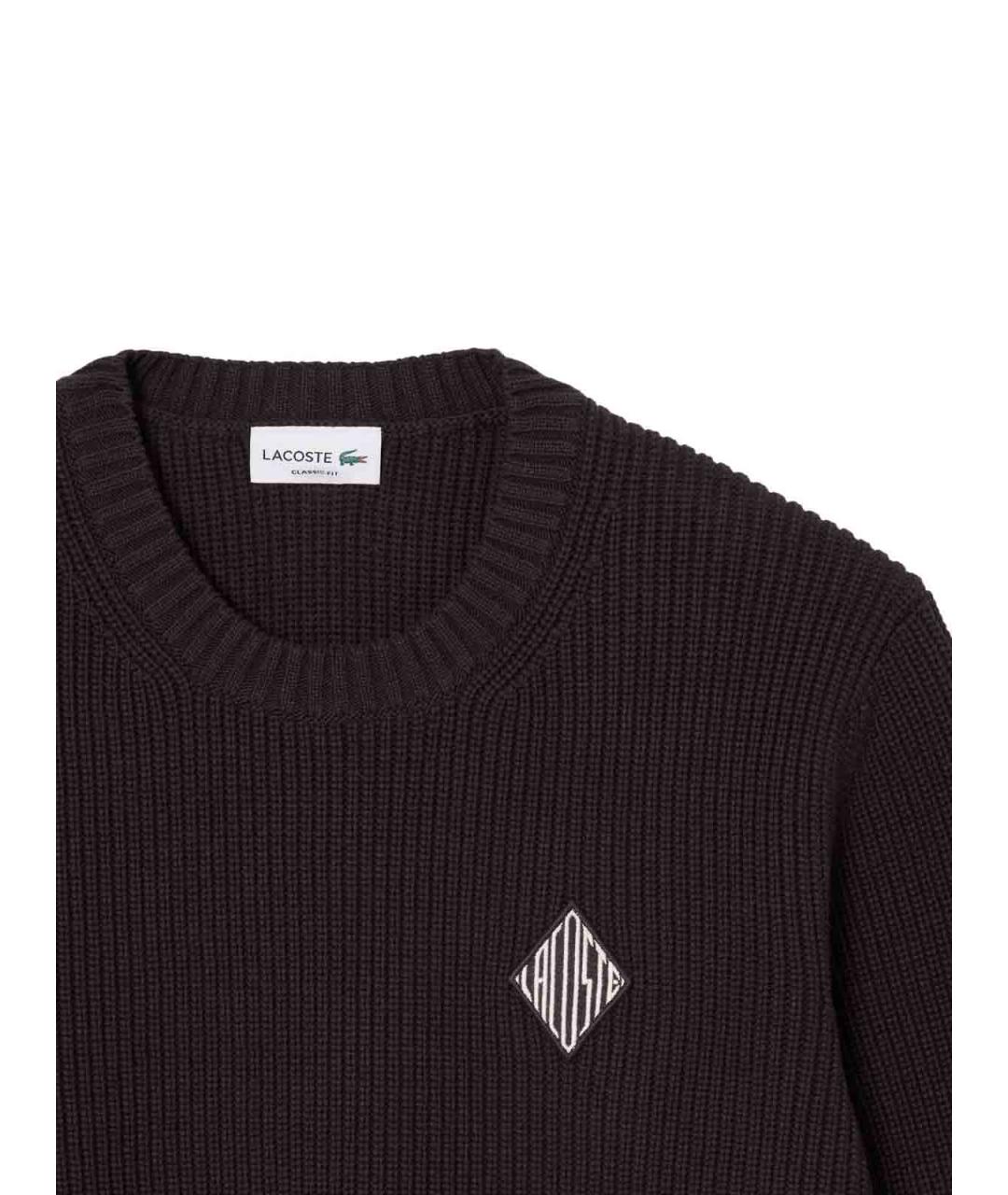 LACOSTE Коричневый хлопковый джемпер / свитер, фото 2
