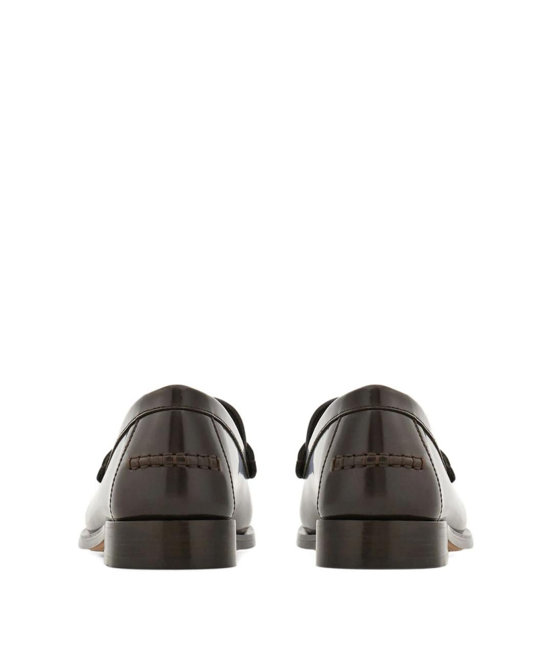 FERRAGAMO Коричневые кожаные лоферы, фото 3