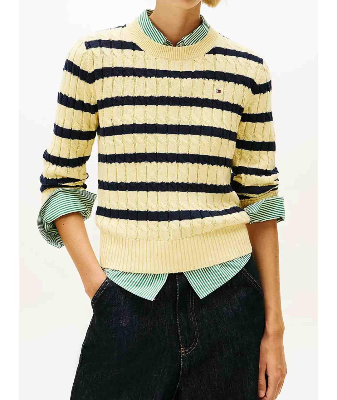 TOMMY HILFIGER Мульти хлопковый джемпер / свитер, фото 2