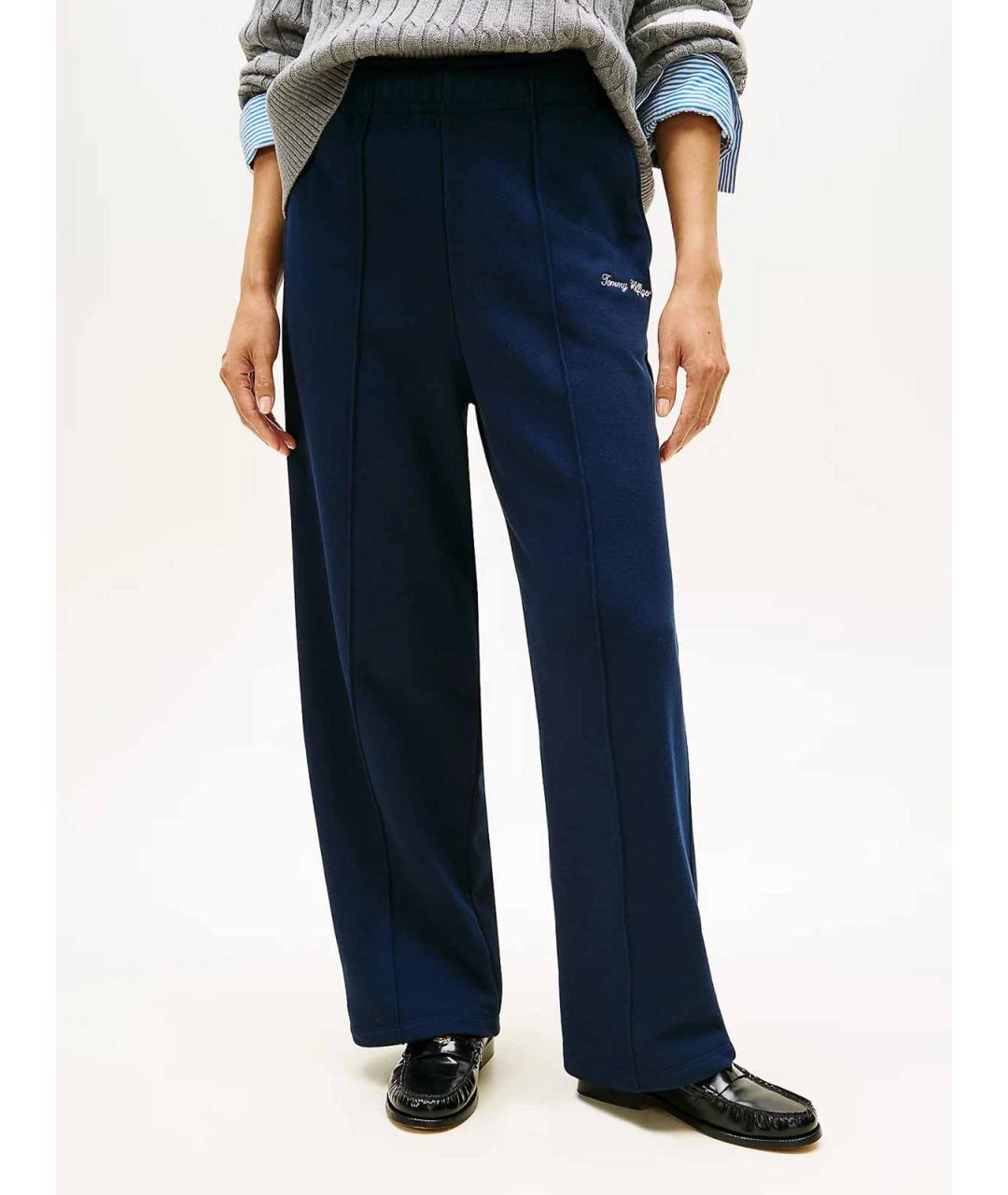 TOMMY HILFIGER Синие прямые брюки, фото 2