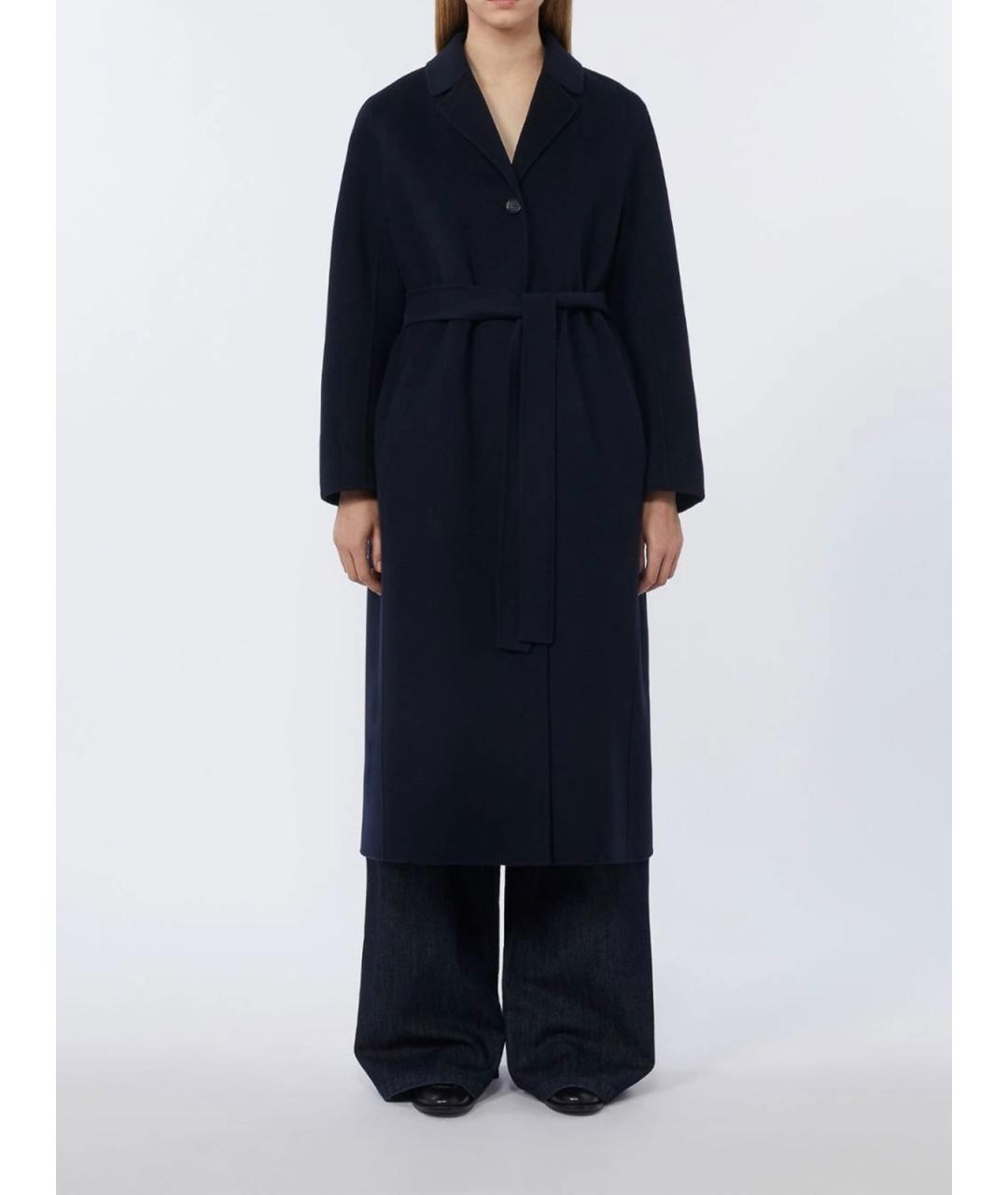 'S MAX MARA Синее пальто, фото 2