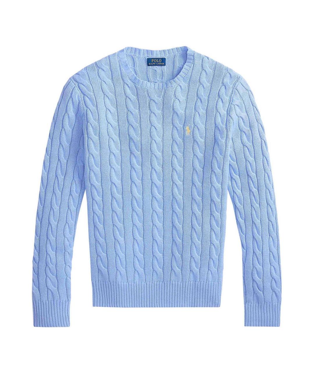 POLO RALPH LAUREN Синий хлопковый джемпер / свитер, фото 1