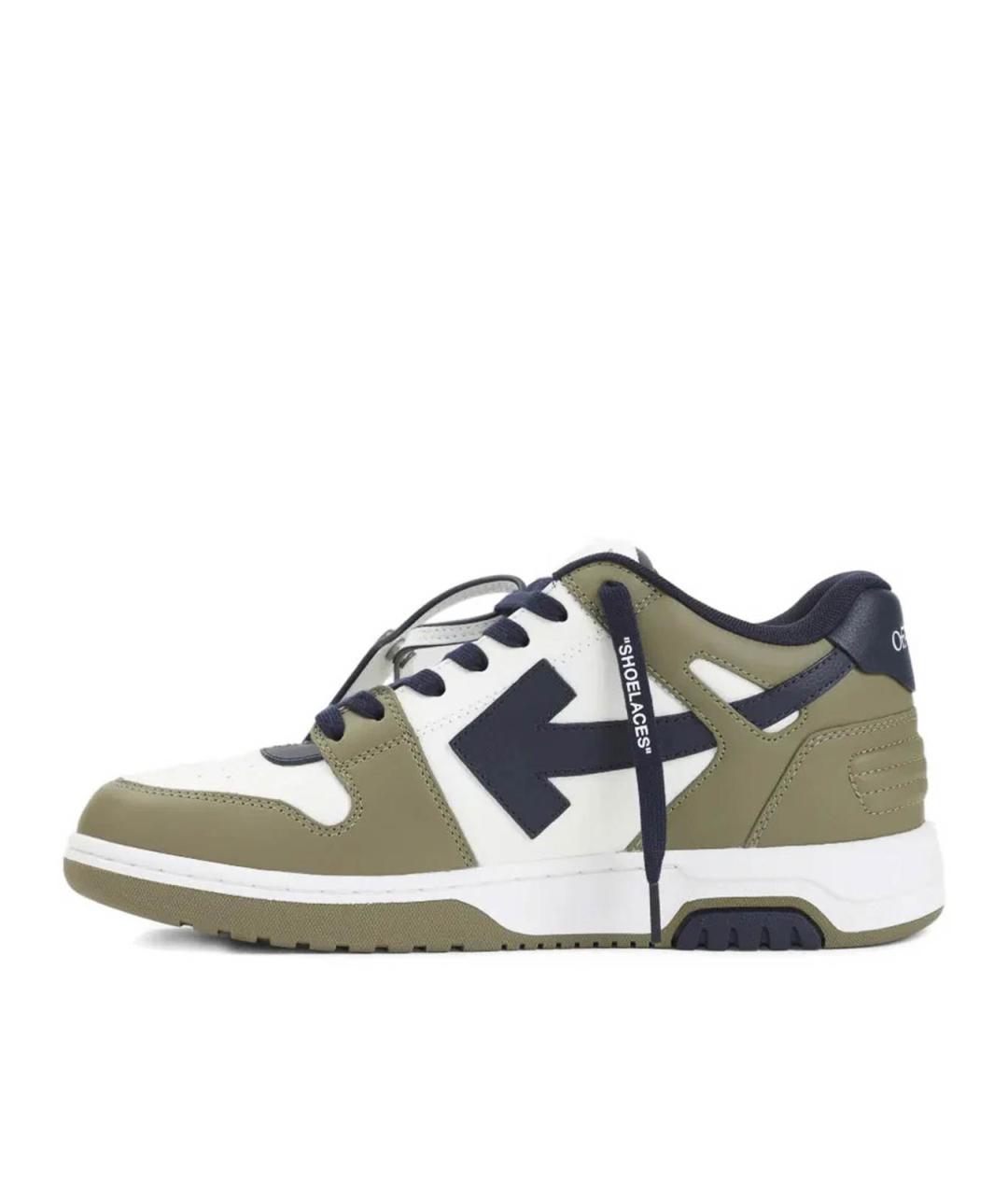 OFF-WHITE Мульти кожаные низкие кроссовки / кеды, фото 3