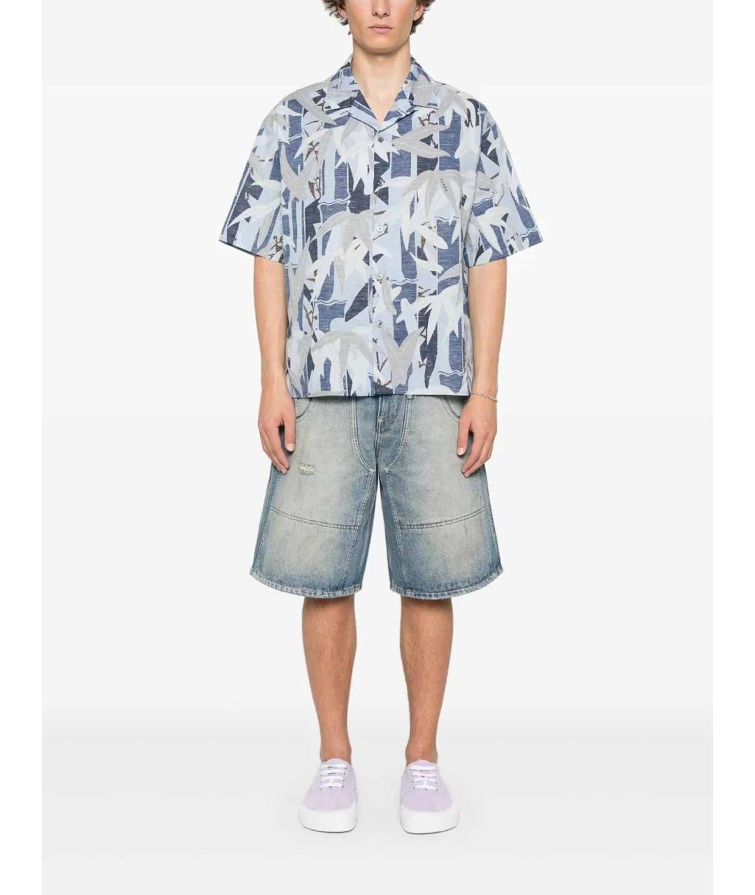 KENZO Синяя хлопковая классическая рубашка, фото 2