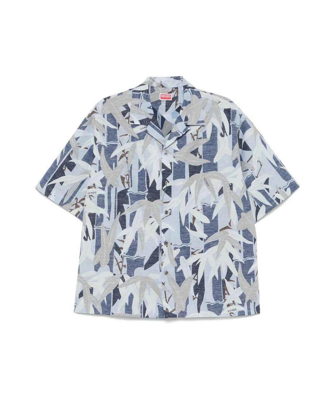 KENZO Синяя хлопковая классическая рубашка, фото 1