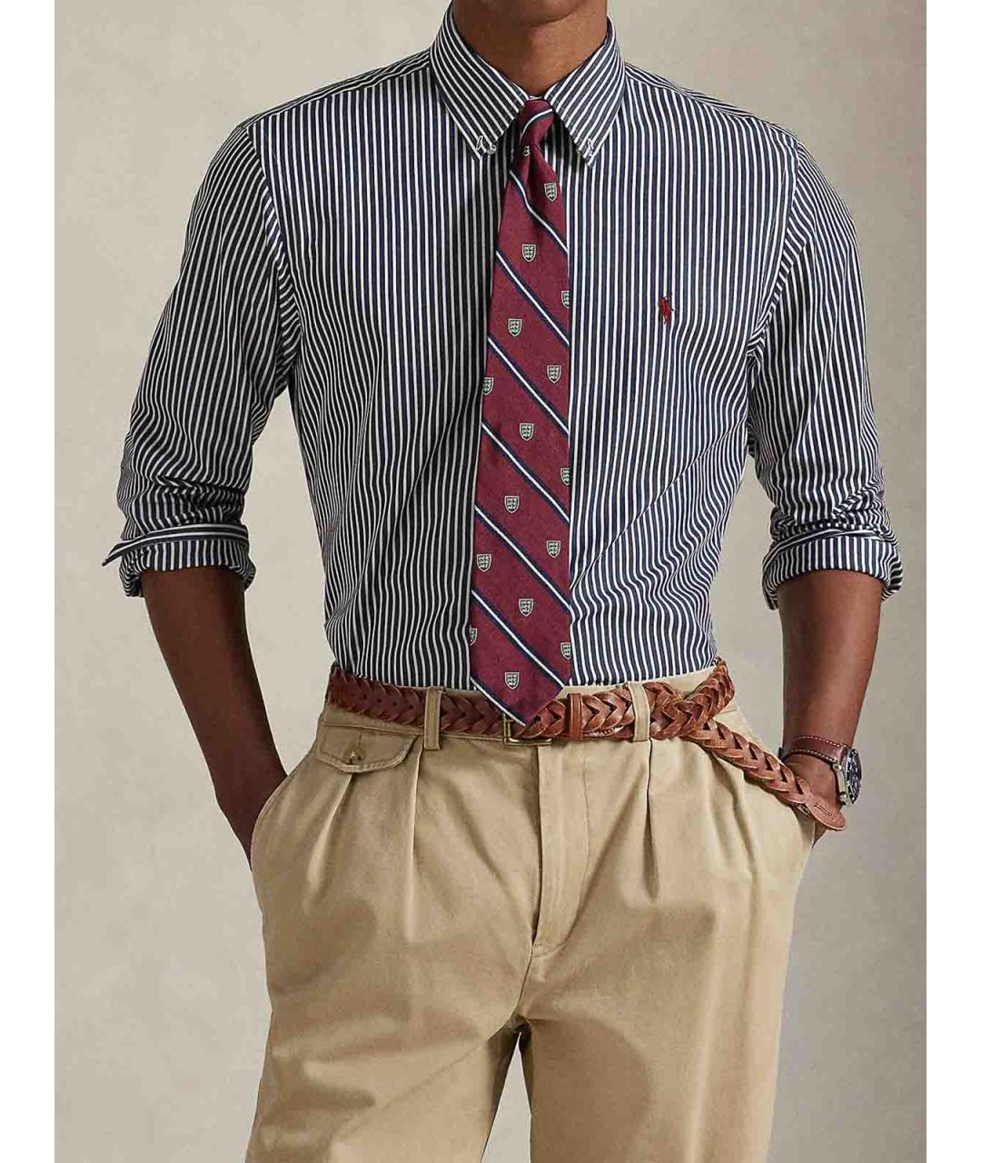 POLO RALPH LAUREN Синий хлопковый джемпер / свитер, фото 2