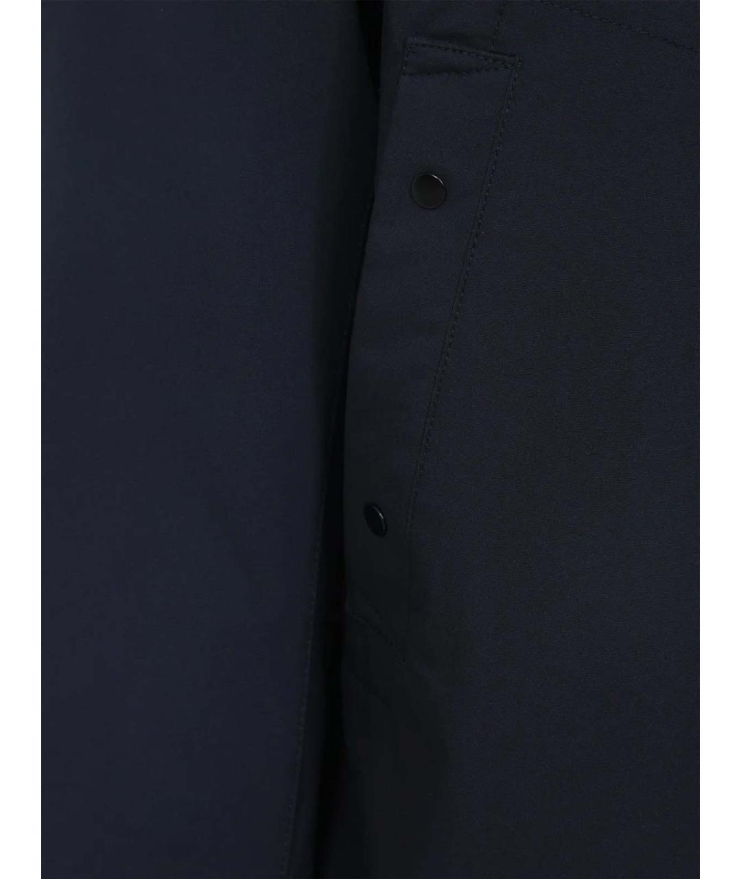 STONE ISLAND Темно-синяя полиэстеровая куртка, фото 3