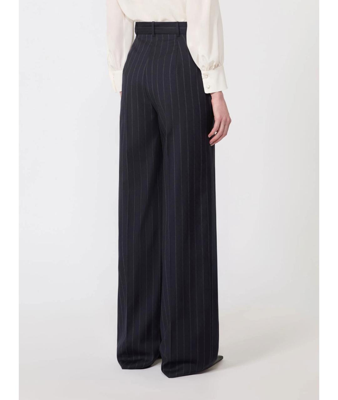 MAX MARA Синие брюки широкие, фото 3