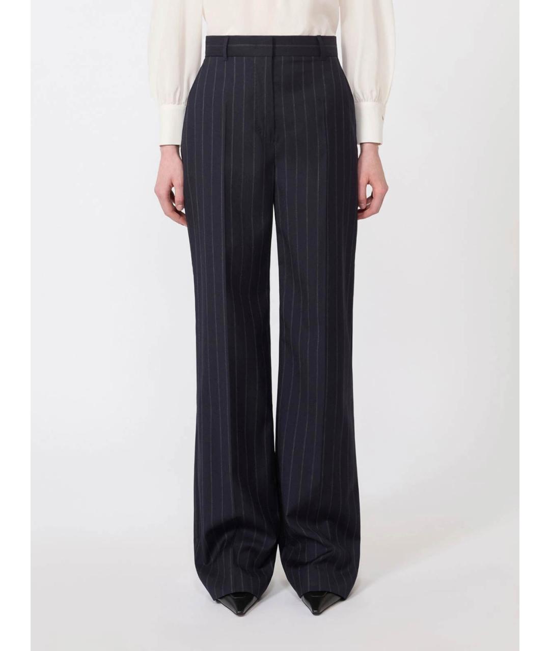 MAX MARA Синие брюки широкие, фото 2