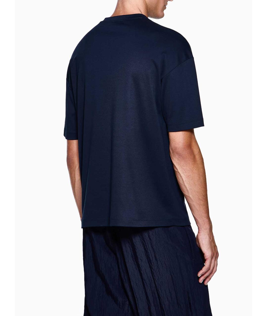 GIORGIO ARMANI Синяя футболка, фото 3