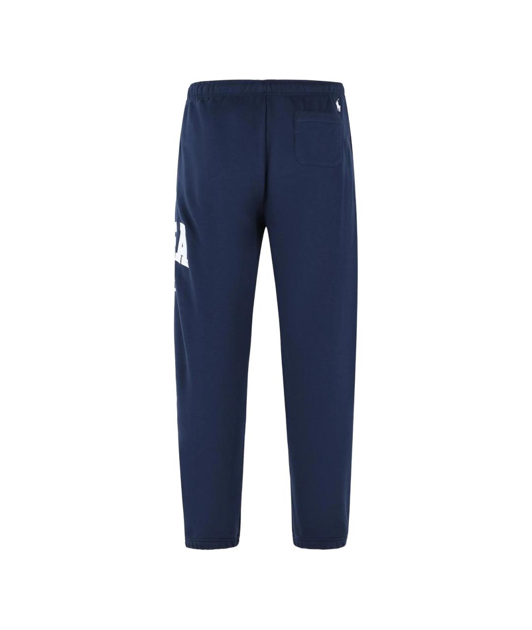 POLO RALPH LAUREN Синие хлопковые повседневные брюки, фото 2