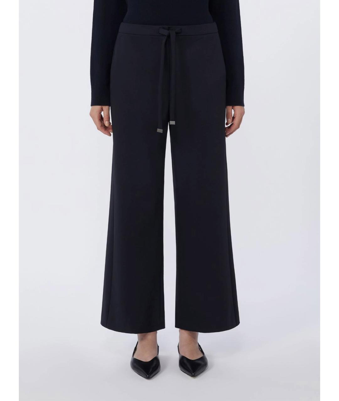'S MAX MARA Черные брюки широкие, фото 2