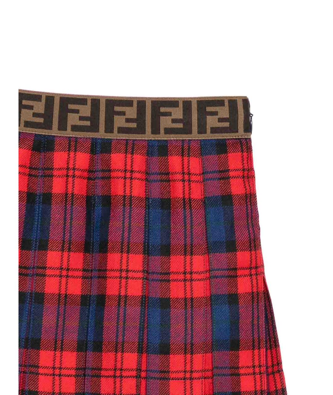 FENDI Мульти полиэстеровая юбка, фото 3