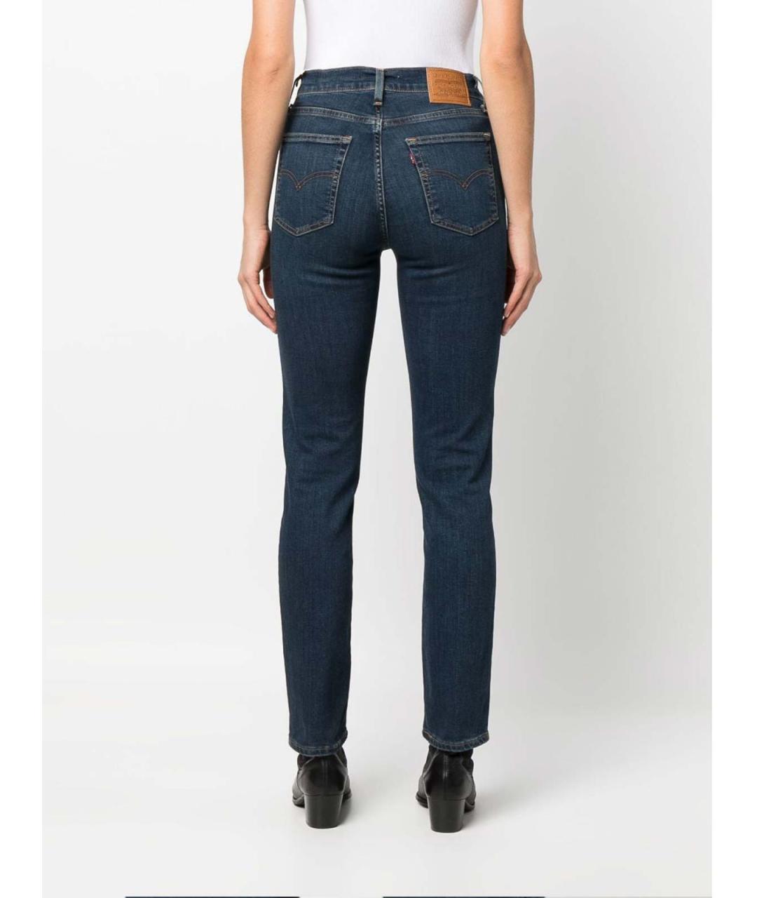 LEVI'S Синие хлопковые джинсы слим, фото 4