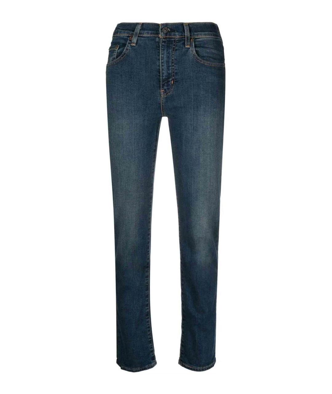 LEVI'S Синие хлопковые джинсы слим, фото 1