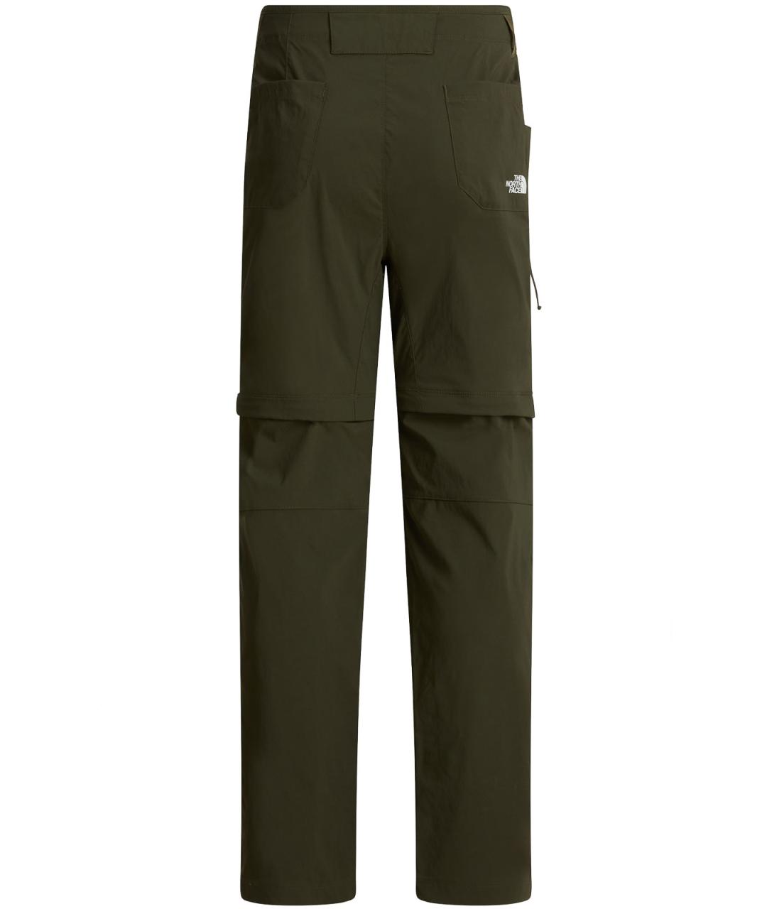 THE NORTH FACE Зеленые нейлоновые прямые брюки, фото 2