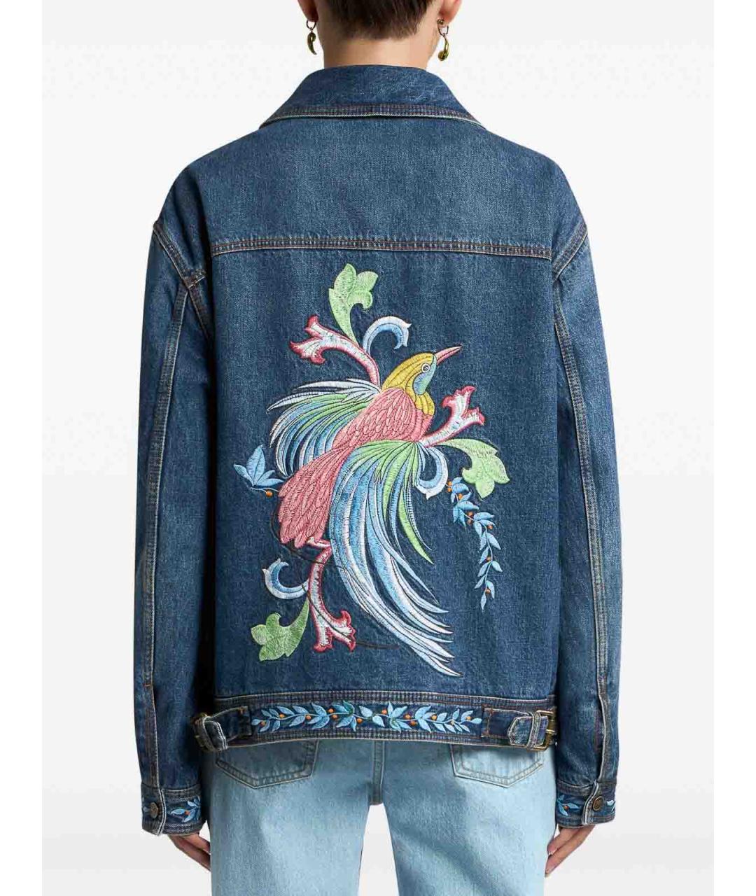 ETRO Синяя хлопковая куртка, фото 3