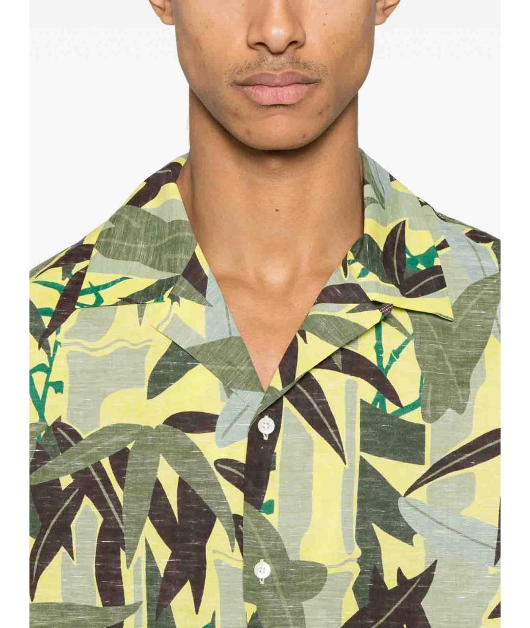 KENZO Зеленая хлопковая классическая рубашка, фото 5