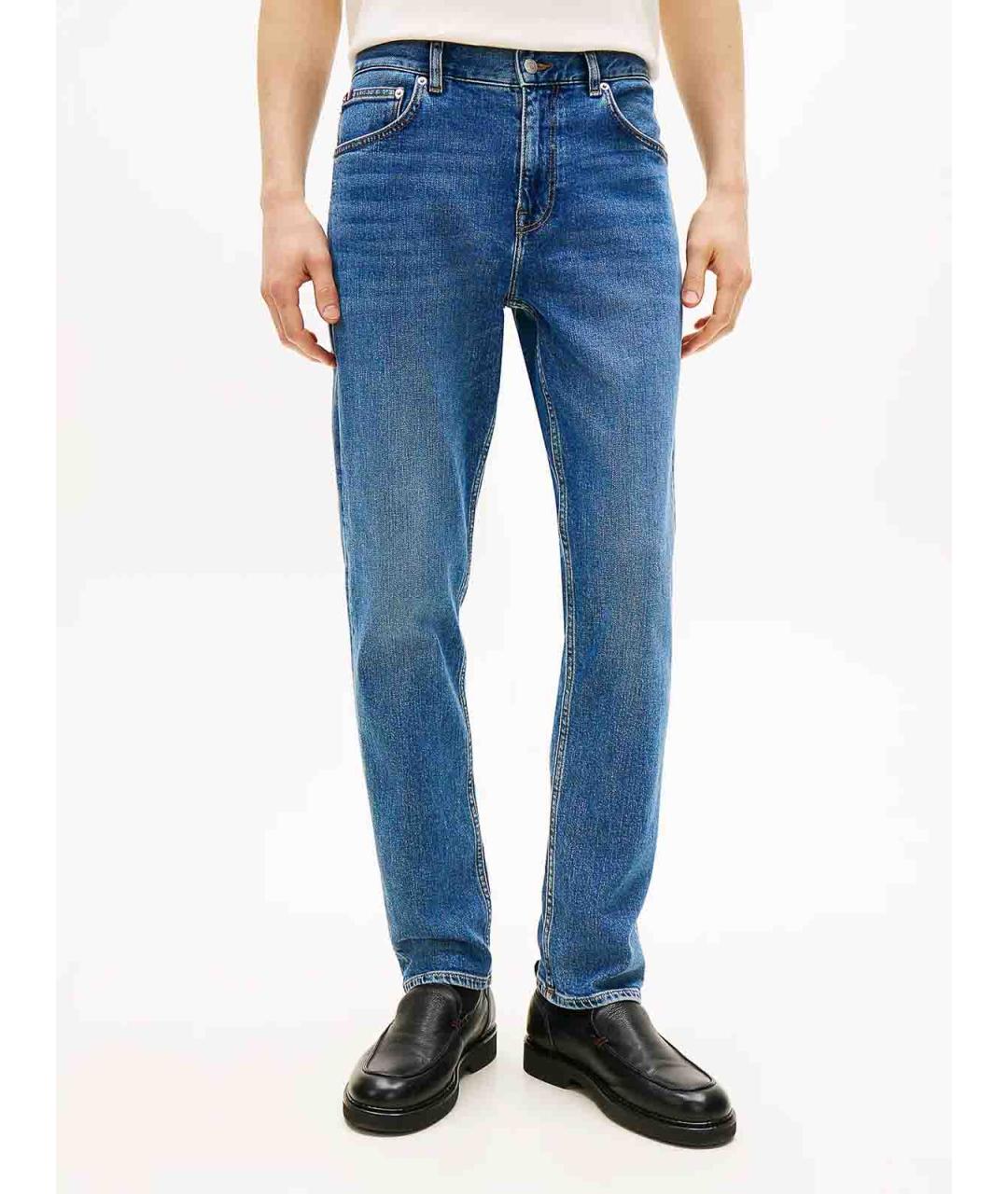 TOMMY HILFIGER Синие прямые джинсы, фото 2