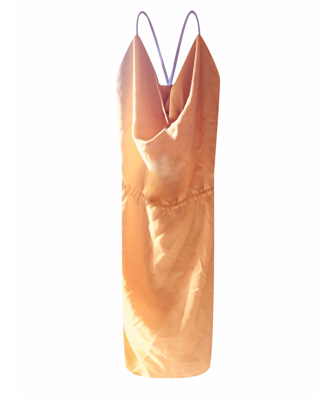 COSTUME NATIONAL Желтый шелковый сарафан, фото 1