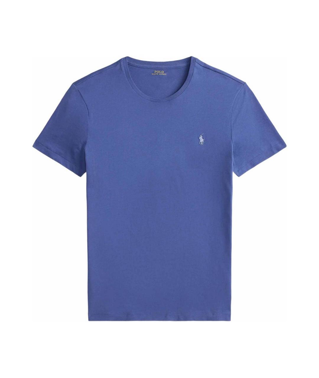 POLO RALPH LAUREN Синяя хлопковая футболка, фото 1