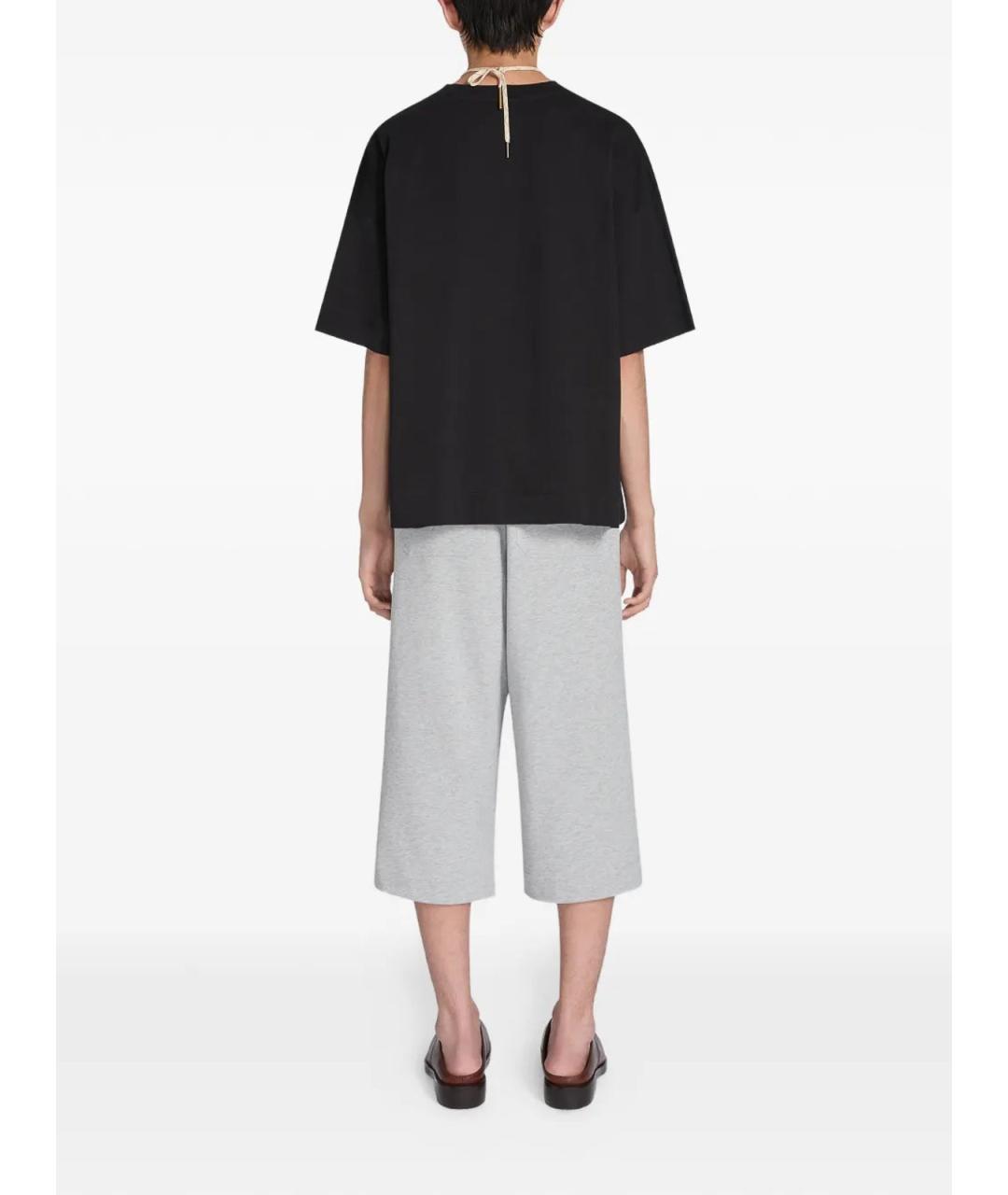 DRIES VAN NOTEN Черная хлопковая футболка, фото 4