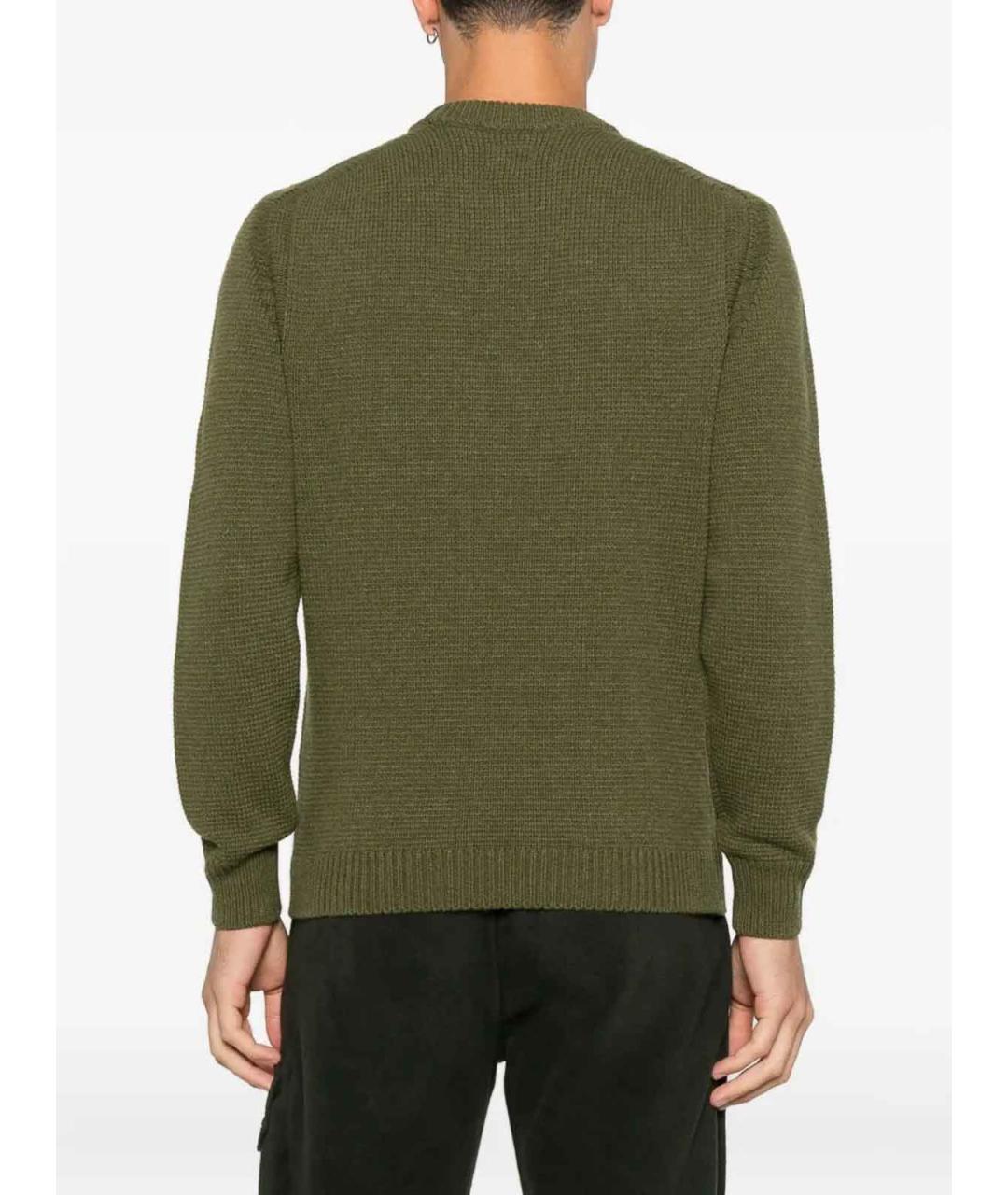 CP COMPANY Зеленый шерстяной джемпер / свитер, фото 4