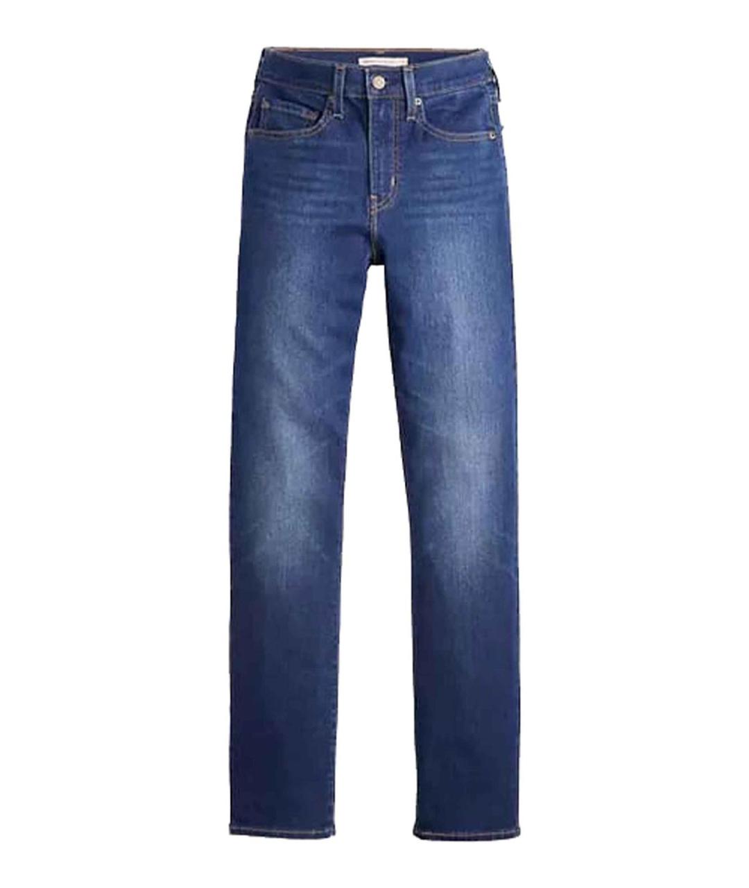 LEVI'S Синие хлопковые прямые джинсы, фото 1