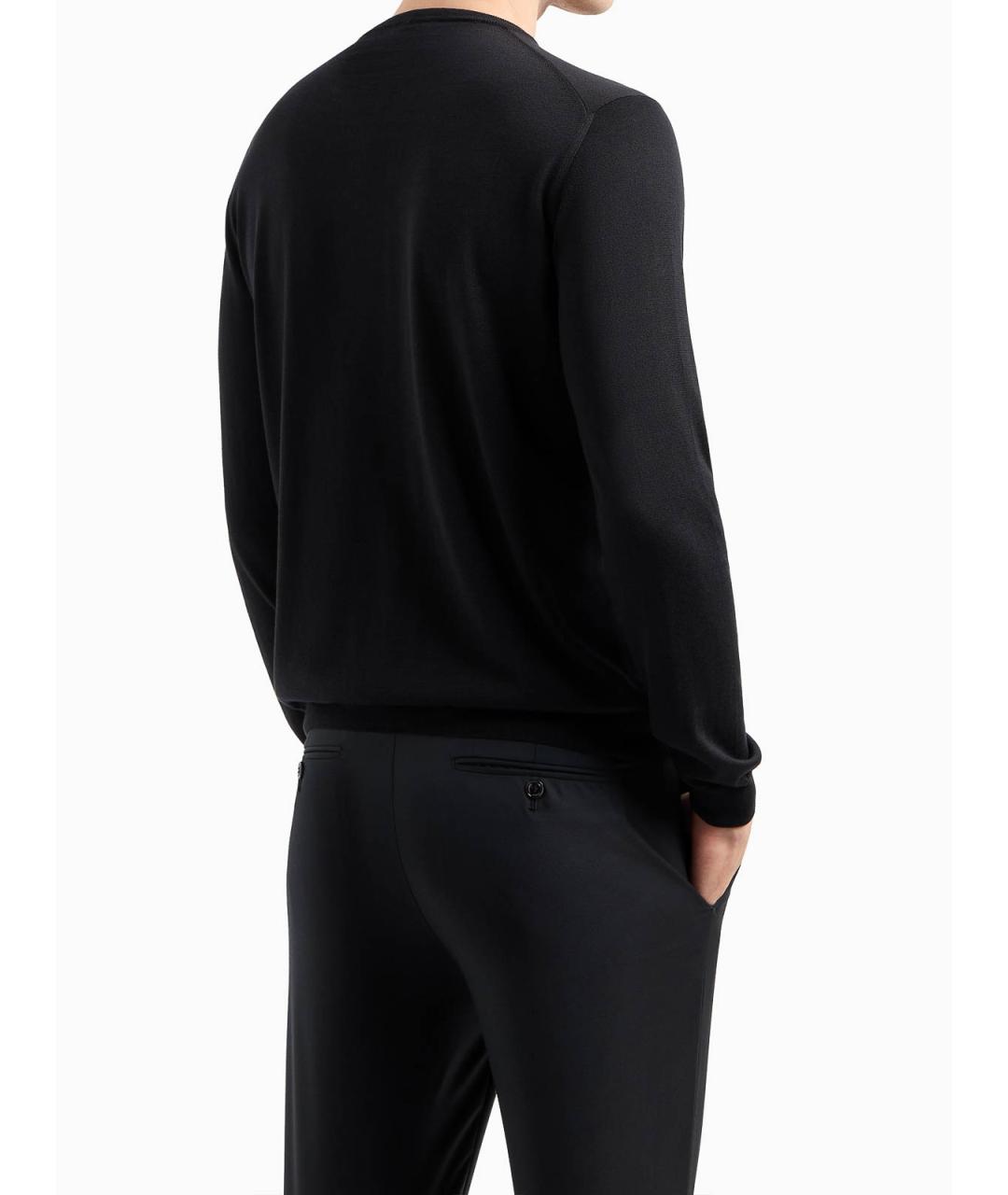 GIORGIO ARMANI Черный джемпер / свитер, фото 3