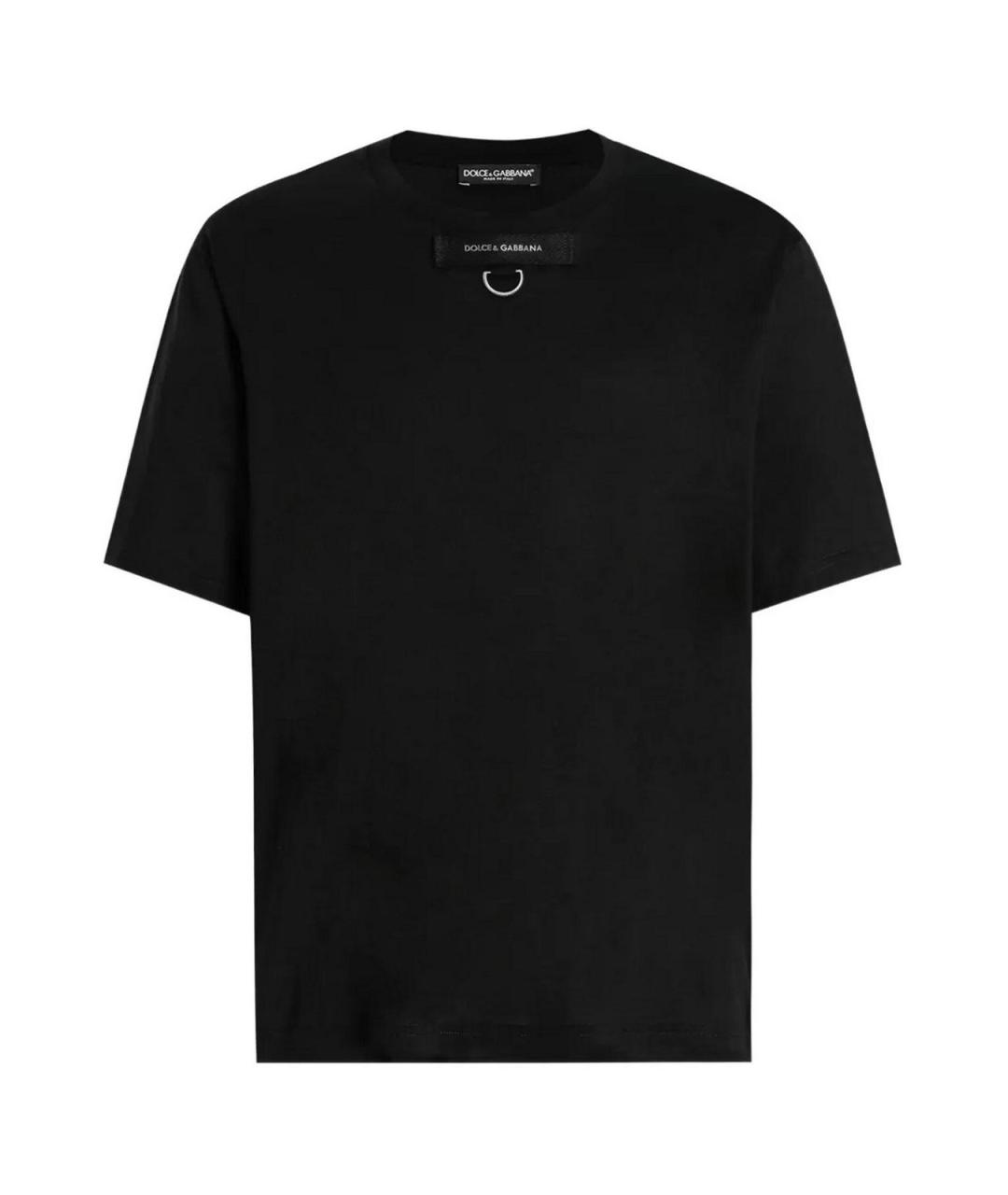 DOLCE&GABBANA Черная хлопковая футболка, фото 1