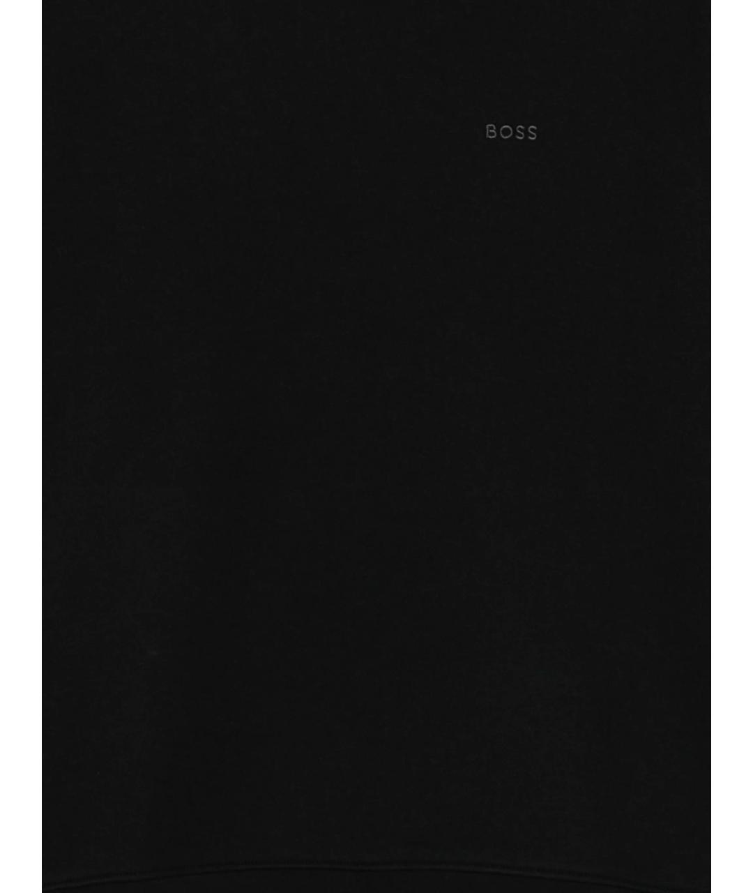 HUGO BOSS Черный хлопковый джемпер / свитер, фото 3