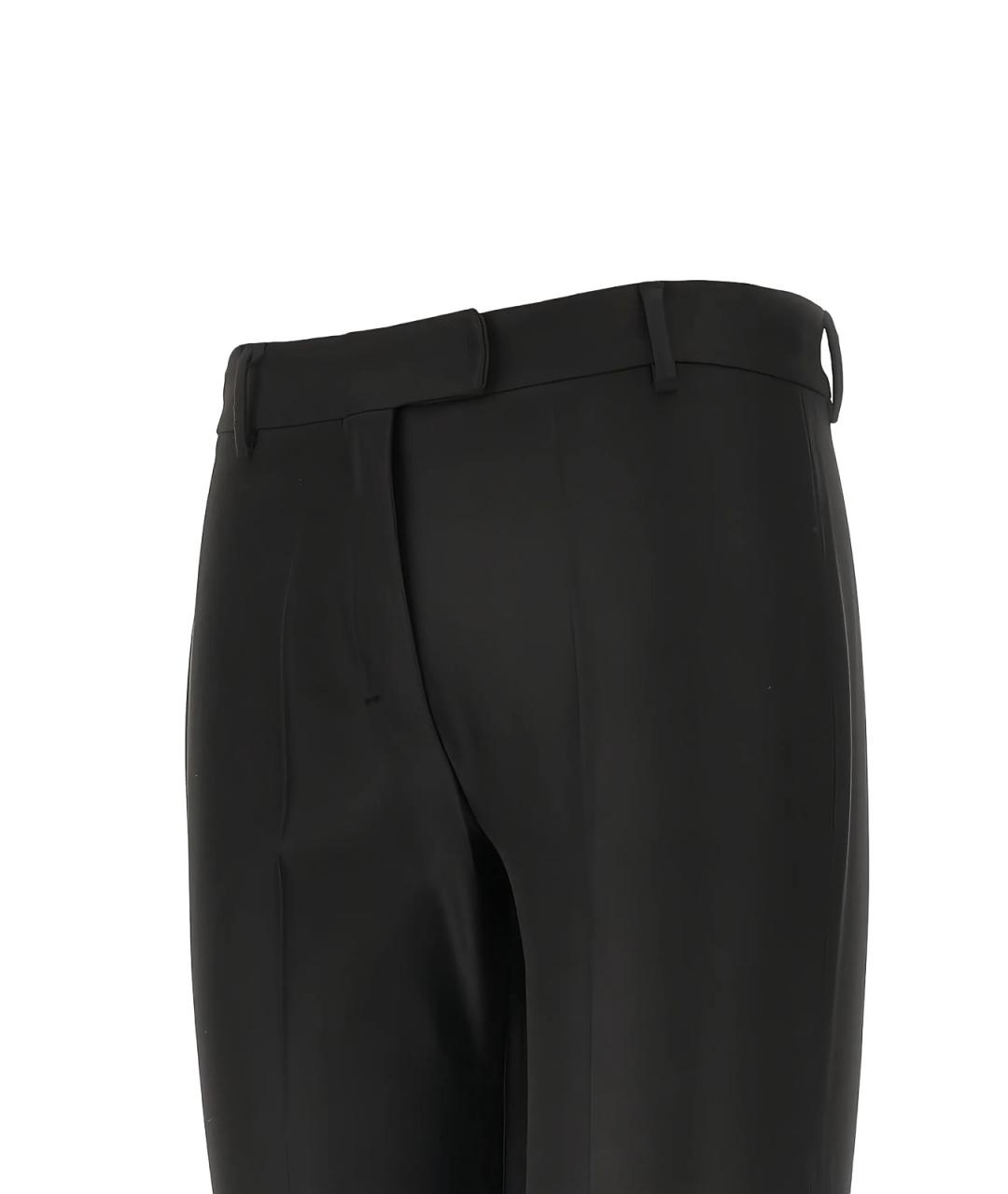 'S MAX MARA Черные хлопковые брюки узкие, фото 2