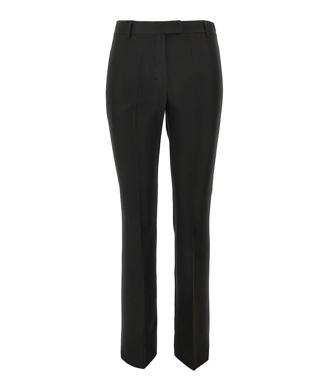 'S MAX MARA Черные хлопковые брюки узкие, фото 1