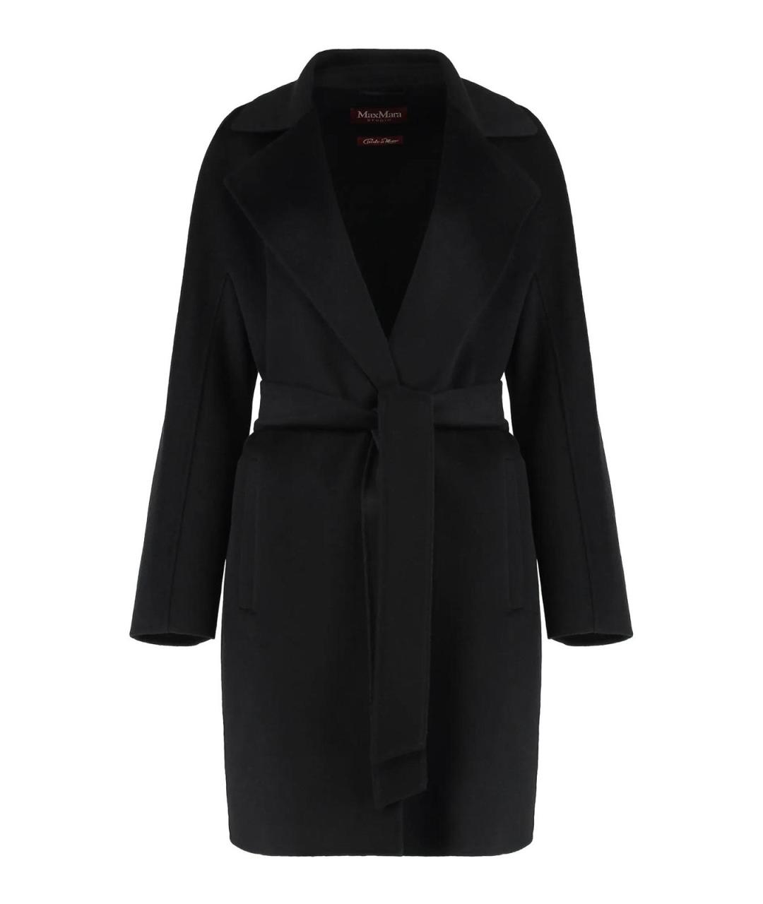 MAX MARA Черное пальто, фото 1